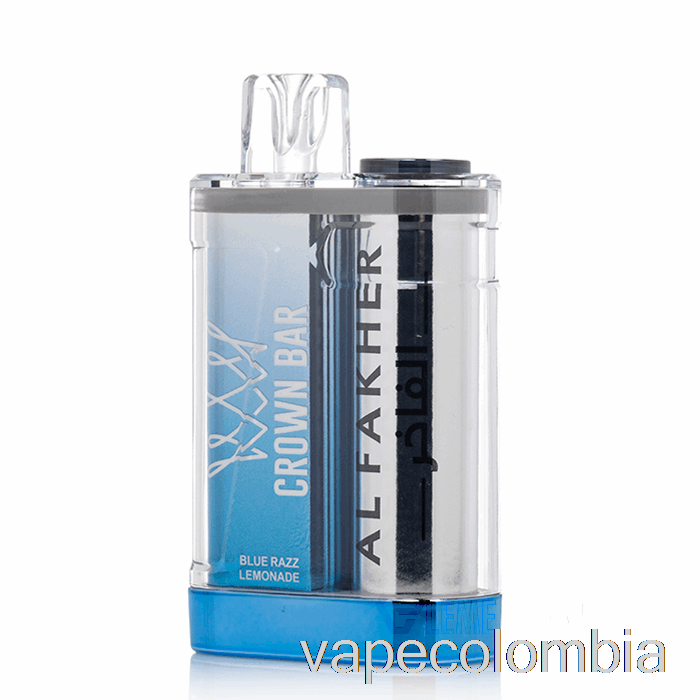 Vape Desechable Al Fakher Crown Bar Crystal 9000 Limonada Desechable Blue Razz